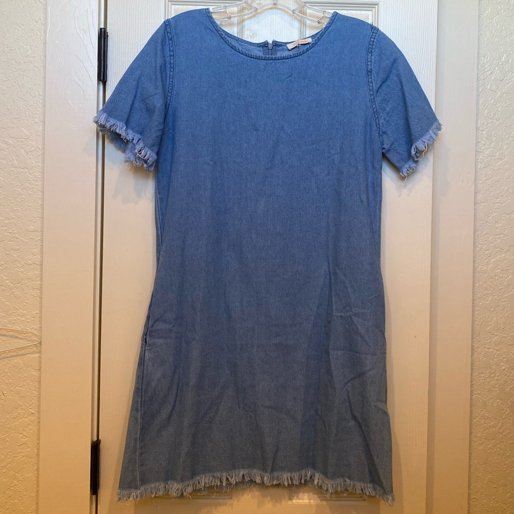 Denim Dress with Pockets